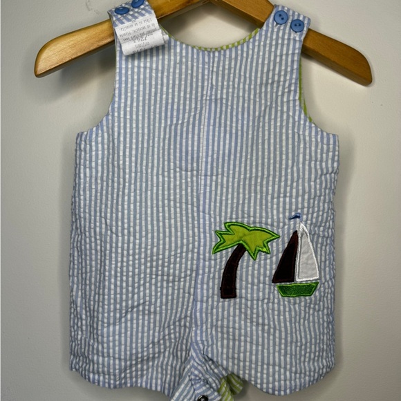 Boys N Berries REVERSIBLE sunsuit 3/6M - Picture 5 of 6
